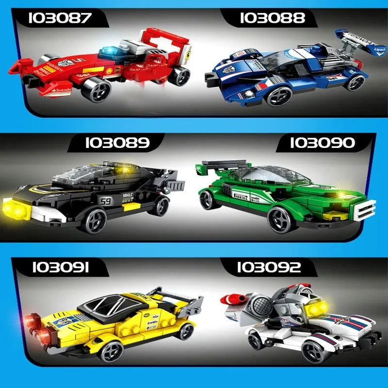 Building Blocks Mechanical Transformation Robot Racing Car Bricks Toy Construction Set Toys - 3