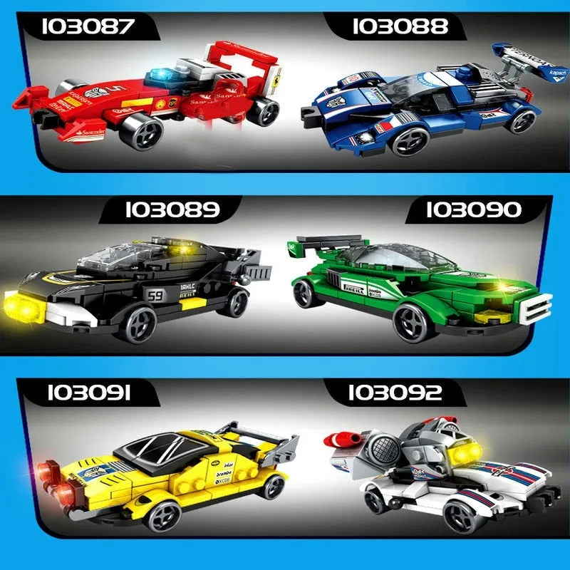 Building Blocks Mechanical Transformation Robot Racing Car Bricks Toy - 3