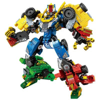 Thumbnail for Building Blocks Mechanical Transformation Truck Car Robot Bricks Toy - 3