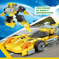 Thumbnail for Building Blocks Mechanical Transformation Truck Car Robot Bricks Toy - 6