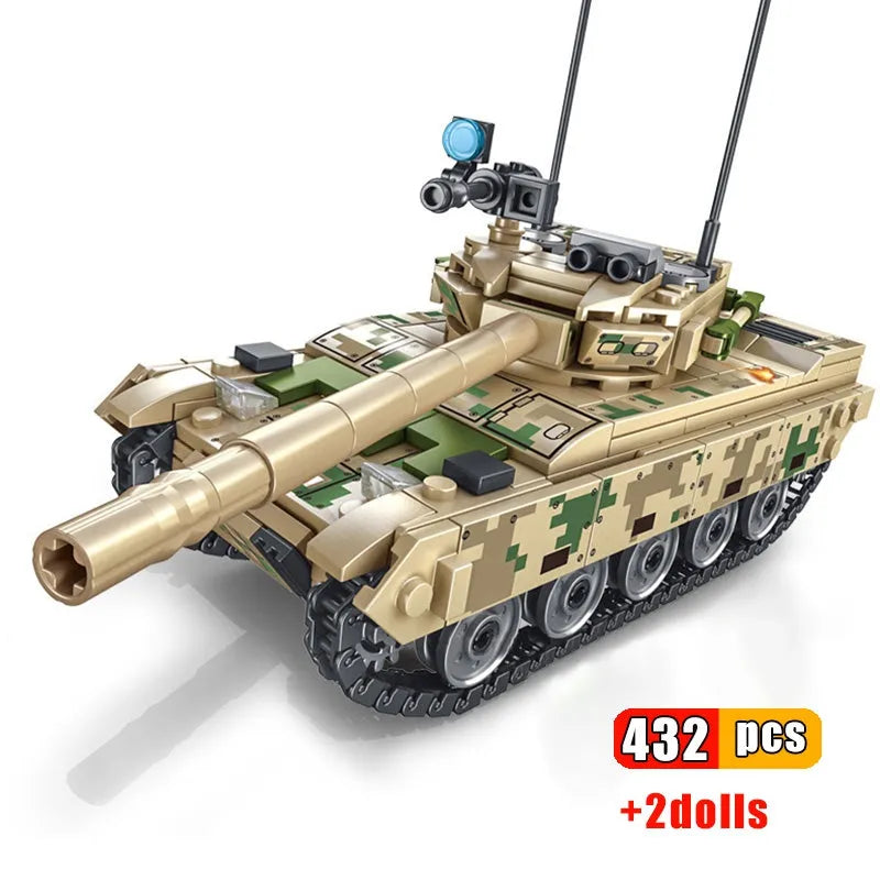 Building Blocks Military China Army VT-4 Main Battle Tank Bricks Toy - 2