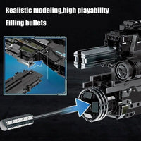 Thumbnail for Building Blocks Military Heavy Duty SWAT Assault Rifle Bricks Toy - 3