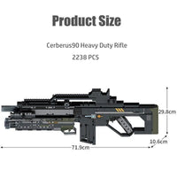 Thumbnail for Building Blocks Military Heavy Duty SWAT Assault Rifle Bricks Toy - 6