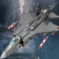 Thumbnail for Building Blocks Military MOC FC - 31 Fighter Aircraft Jet Bricks Toy - 2