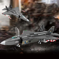Thumbnail for Building Blocks Military MOC FC - 31 Fighter Aircraft Jet Bricks Toy - 3