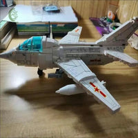 Thumbnail for Building Blocks Military MOC Q-5 Striker Aircraft Jet Bricks Toys - 10