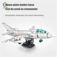 Thumbnail for Building Blocks Military MOC Q-5 Striker Aircraft Jet Bricks Toys - 3