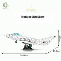 Thumbnail for Building Blocks Military MOC Q-5 Striker Aircraft Jet Bricks Toys - 7