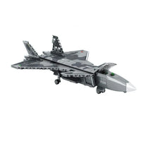 Thumbnail for Building Blocks Military MOC Stealth Aircraft J - 20 Fighter Jet Bricks Toy - 10
