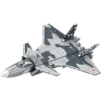 Thumbnail for Building Blocks Military MOC Stealth Aircraft J - 20 Fighter Jet Bricks Toy - 1