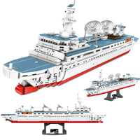 Thumbnail for Building Blocks Military Survey Vessel Sea Of Stars Research Ship Bricks Toy - 1