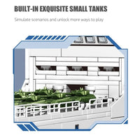 Thumbnail for Building Blocks Military Type 072A Tank Landing Warship Bricks Toy - 3