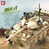 Thumbnail for Building Blocks Military USA Army Type 88A Main Battle Tank Bricks Toy - 7