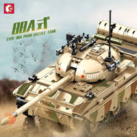 Thumbnail for Building Blocks Military USA Army Type 88A Main Battle Tank Bricks Toy Construction Set Toys - 7