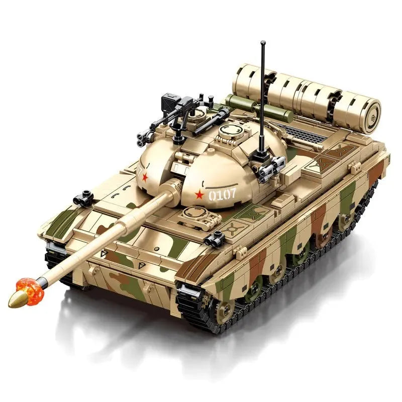 Building Blocks Military USA Army Type 88A Main Battle Tank Bricks Toy - 1