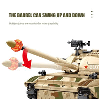 Thumbnail for Building Blocks Military USA Army Type 88A Main Battle Tank Bricks Toy - 9