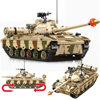 Thumbnail for Building Blocks Military USA Army Type 88A Main Battle Tank Bricks Toy Construction Set Toys - 6