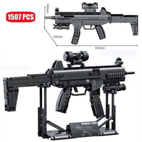 Thumbnail for Building Blocks Military Weapon MOC Heavy Duty Sniper Rifle Bricks Toy - 7