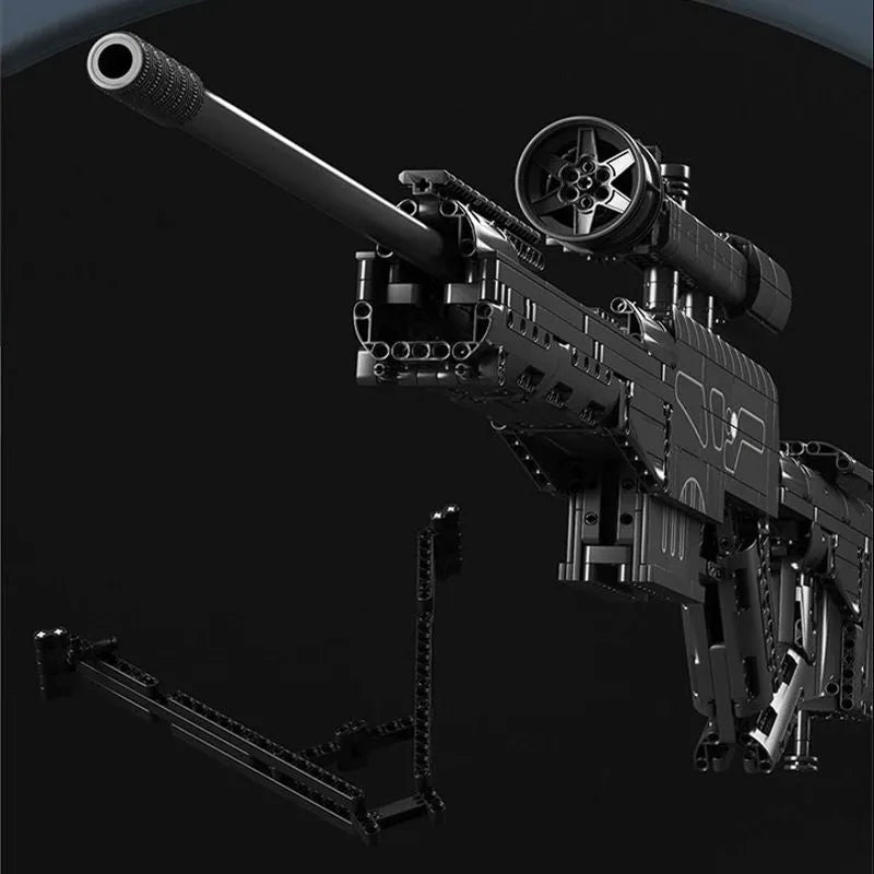 Building Blocks Military Weapon MOC Heavy Duty Sniper Rifle Bricks Toy - 4