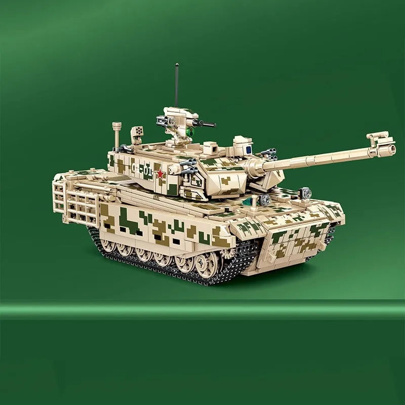 Building Blocks Military WW2 99A Main Battle Tank Bricks Toy - 8