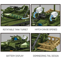Thumbnail for Building Blocks Military WW2 Japan Type 10 Main Battle Tank Bricks Toys - 5