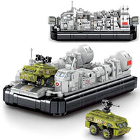 Thumbnail for Building Blocks Military WW2 NAVY Type 726 Hovercraft Bricks Toy - 6