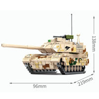 Thumbnail for Building Blocks Military WW2 Type 15 Light Battle Tank Bricks Toys Construction Set Toys - 4