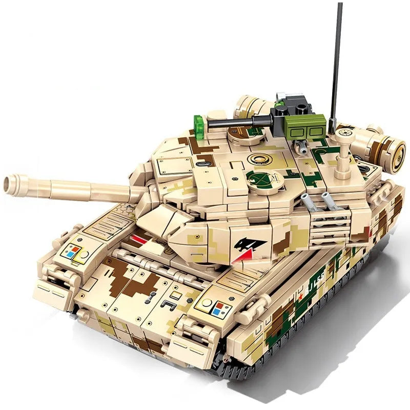 Building Blocks Military WW2 Type 15 Light Battle Tank Bricks Toys - 7