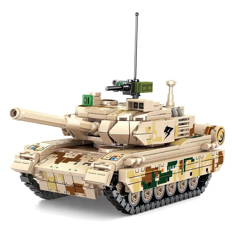 Building Blocks Military WW2 Type 15 Light Battle Tank Bricks Toys - 1
