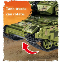 Thumbnail for Building Blocks Military WW2 Type 99A MOC Main Battle Tank Bricks Toy - 9