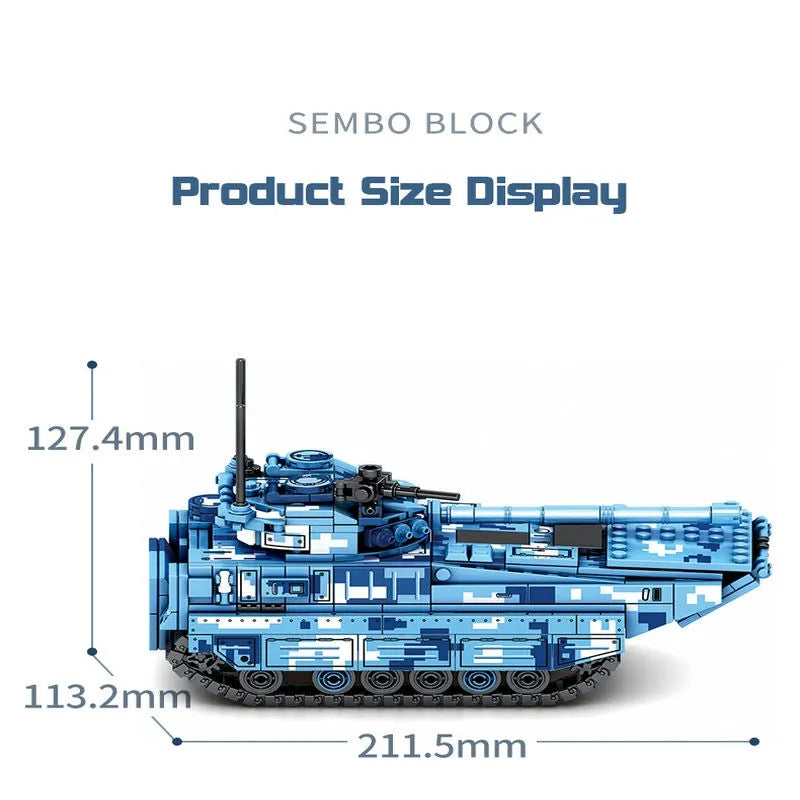 Building Blocks Military WW2 ZTD-05 Infantry Assault Vehicle Bricks Toy - 9