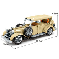 Thumbnail for Building Blocks MOC 701900 Vintage Retro Classic Car Bricks Toys - 5