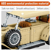 Thumbnail for Building Blocks MOC 701900 Vintage Retro Classic Car Bricks Toys - 3