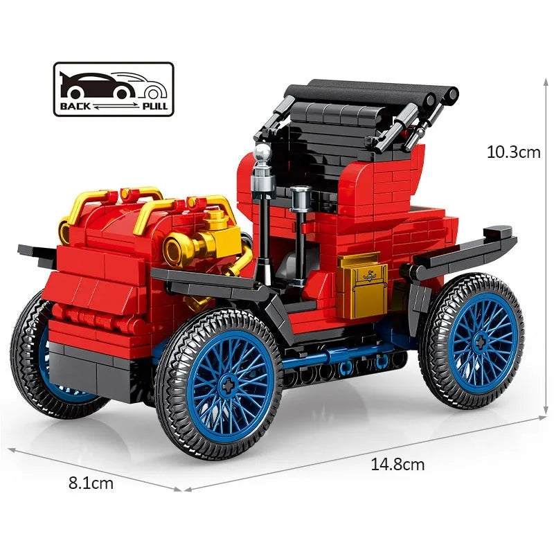 Building Blocks MOC 705400 Vintage Classic Retro Car Bricks Toys - 1