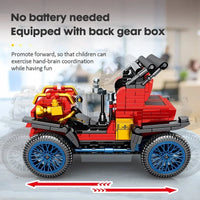 Thumbnail for Building Blocks MOC 705400 Vintage Classic Retro Car Bricks Toys - 8