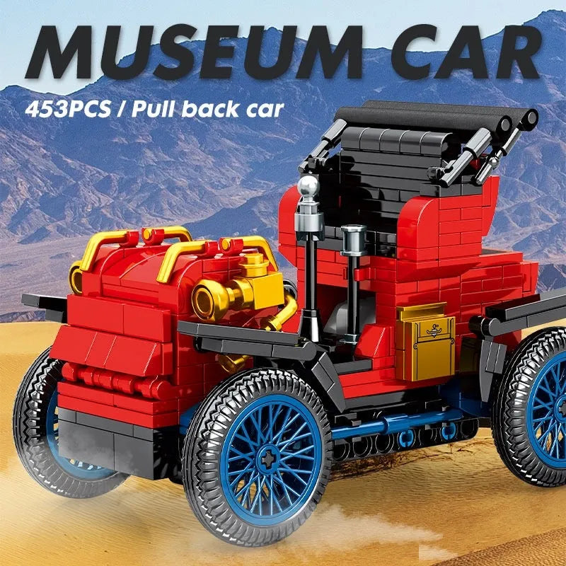 Building Blocks MOC 705400 Vintage Classic Retro Car Bricks Toys - 2