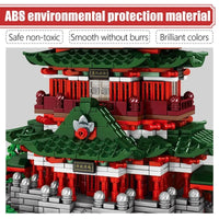 Thumbnail for Building Blocks MOC Architecture Prince Pavilion House LED Bricks Toy Construction Set Toys - 8