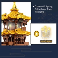 Thumbnail for Building Blocks MOC Architecture The Yellow Crane Tower Bricks Toys Construction Set Toys - 9