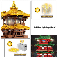 Thumbnail for Building Blocks MOC Architecture The Yellow Crane Tower Bricks Toys Construction Set Toys - 8