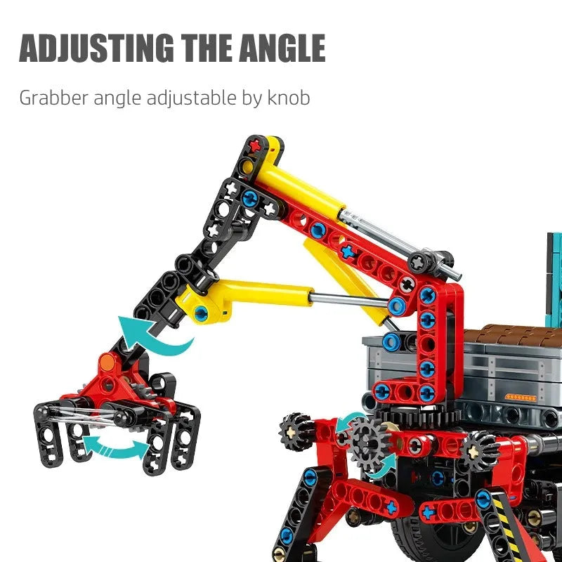 Building Blocks MOC City Off Road Engineering Crane Truck Bricks Toy Construction Set Toys - 8