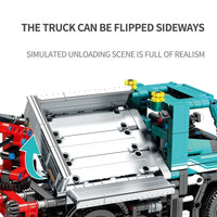 Thumbnail for Building Blocks MOC City Off Road Engineering Crane Truck Bricks Toy Construction Set Toys - 4