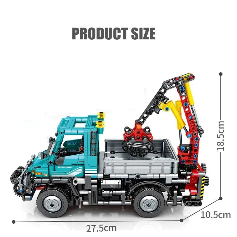 Building Blocks MOC City Off Road Engineering Crane Truck Bricks Toy Construction Set Toys - 3