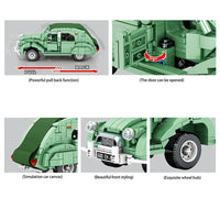 Thumbnail for Building Blocks MOC Classic Citroen Vintage Car Bricks Toys 705500 - 6