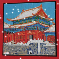 Thumbnail for Building Blocks MOC Expert Art Forbidden City Picture Frame Bricks Toy - 3
