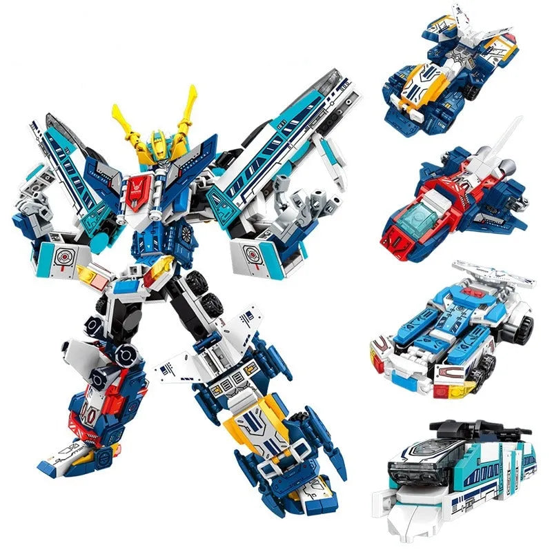 Building Blocks MOC Expert Mecha Warrior Transformed Steel Robot Bricks Toy Construction Set Toys - 1