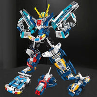 Thumbnail for Building Blocks MOC Expert Mecha Warrior Transformed Steel Robot Bricks Toy Construction Set Toys - 2