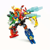 Thumbnail for Building Blocks MOC Expert Transforming Insect Mech Robot Bricks Toys - 3