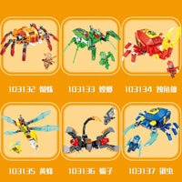 Thumbnail for Building Blocks MOC Expert Transforming Insect Mech Robot Bricks Toys - 4