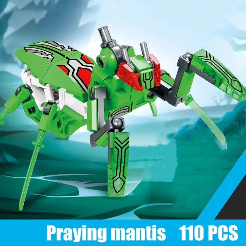 Building Blocks MOC Expert Transforming Insect Mech Robot Bricks Toys - 6