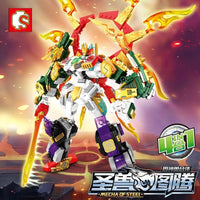 Thumbnail for Building Blocks MOC Expert Transforming Mecha Of Steel Robot Bricks Toy Construction Set Toys - 4